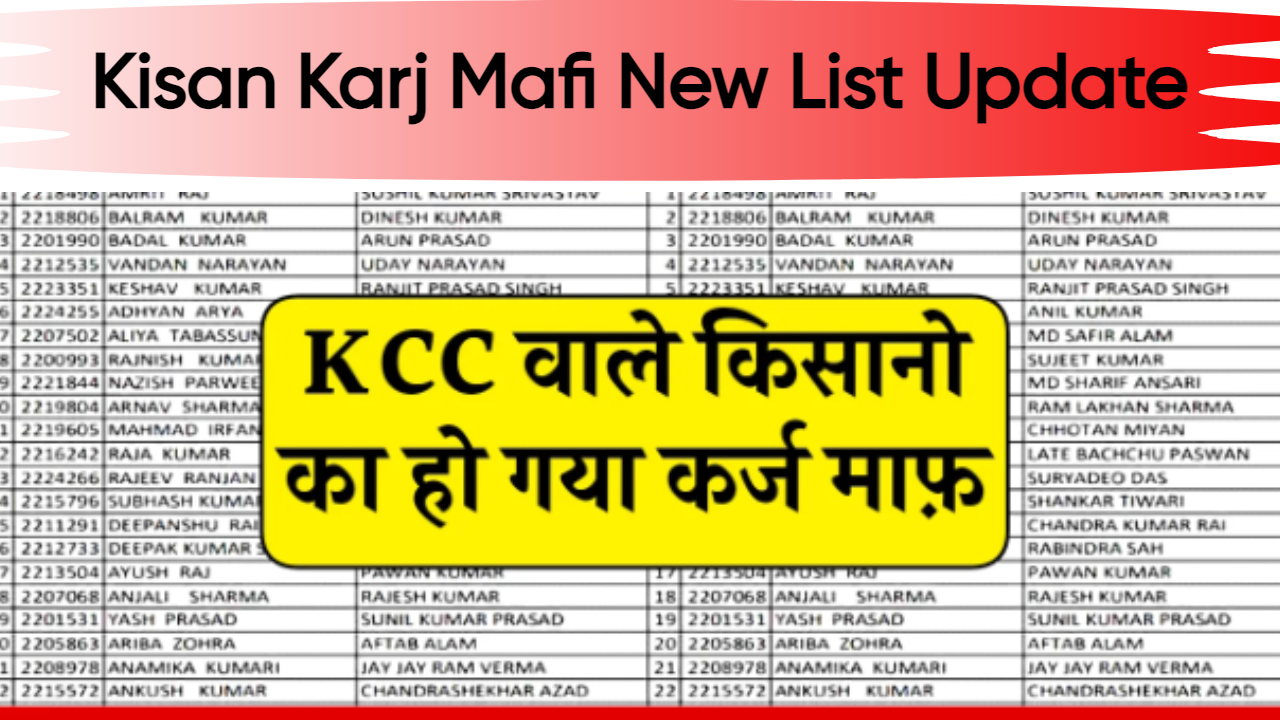 Kisan Karj Mafi New List Update